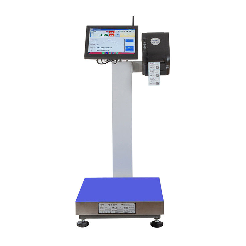 15 Inch LCD Display 15-500kg Seafood Processing Dock Android Print Label Scale -10-40C